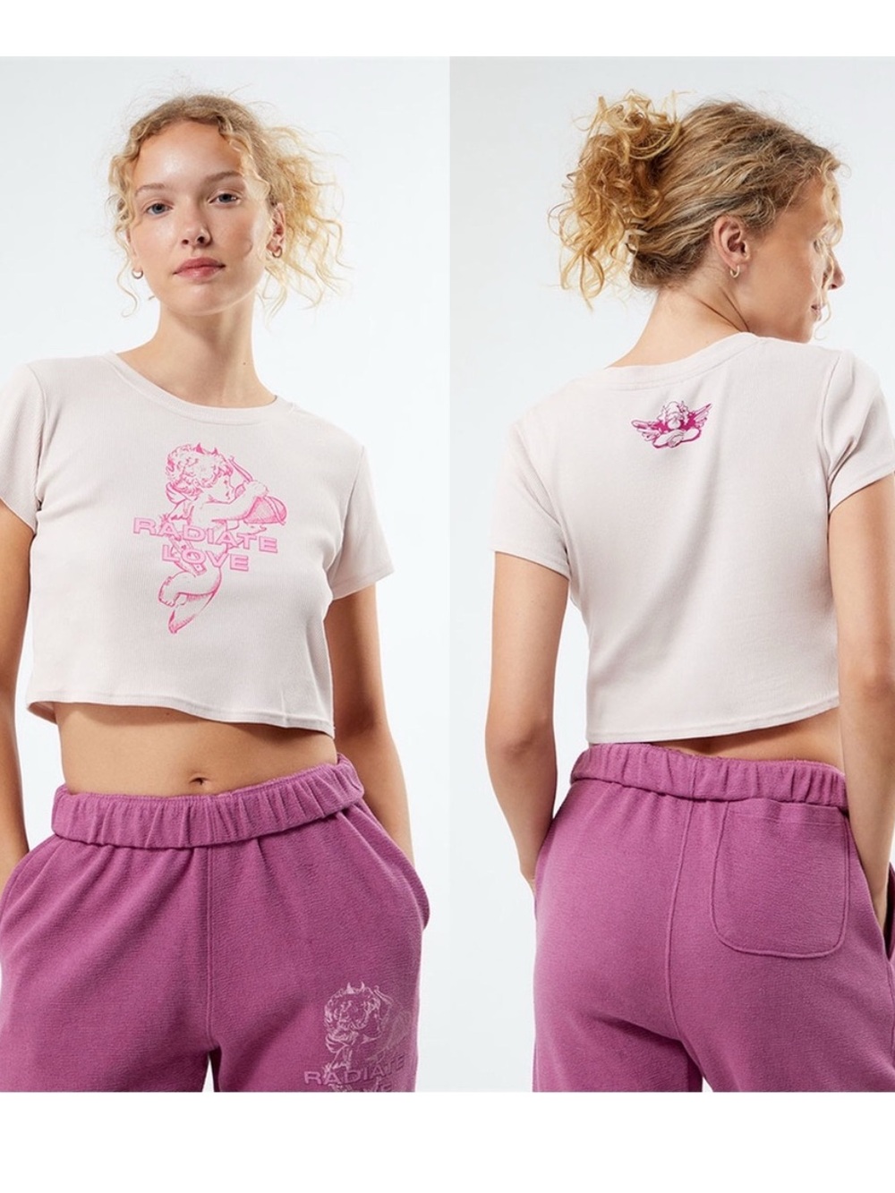 Boys Lie Radiate Love Cropped Graphic Tee